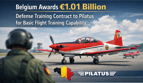 Belgium Awards €1.01 Billion Defense Training Contract to Pilatus for Basic Flight Training Capability