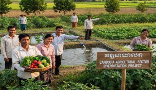 As part of Cambodia's Agricultural Sector Diversification Project, PENG SOUR Construction has secured a USD 3.19 million contract for irrigation infrastructure.