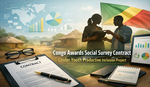 Congo Awards Social Survey Contract Under Youth Productive Inclusion Project
