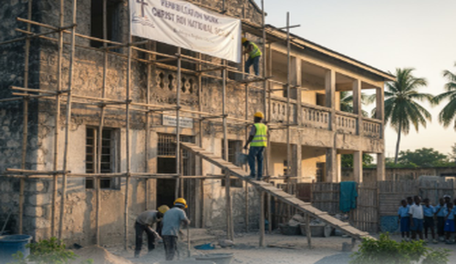 UNOPS Awards $317,499 Contract for Rehabilitation of École Nationale Christ Roi in Northern Haiti