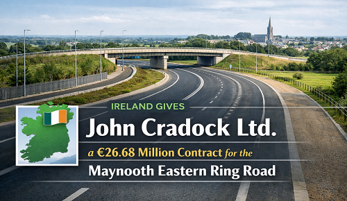 Ireland Gives John Cradock Ltd. a €26.68 Million Contract for the Maynooth Eastern Ring Road
