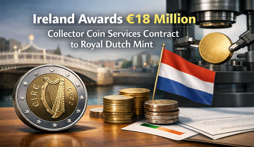 Ireland Awards €18 Million Collector Coin Services Contract to Royal Dutch Mint