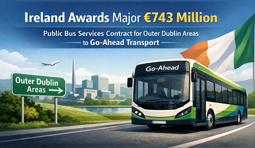 Ireland Awards Major €743 Million Public Bus Services Contract for Outer Dublin Areas to Go-Ahead Transport