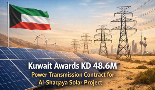Kuwait Awards KD 48.6M Power Transmission Contract for Al-Shaqaya Solar Project