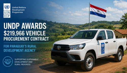 UNDP Awards $219,966 Vehicle Procurement Contract for Paraguay’s Rural Development Agency