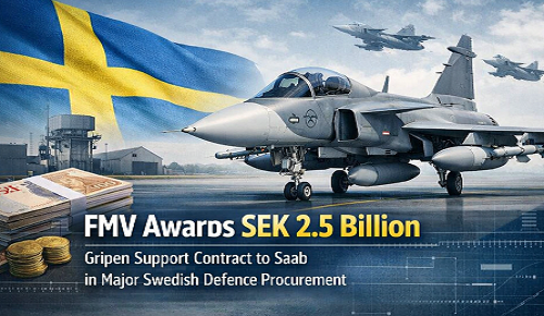 FMV Awards SEK 2.5 Billion Gripen Support Contract to Saab in Major Swedish...